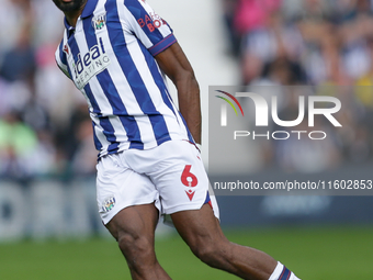 Semi Ajayi of West Bromwich Albion during the Sky Bet Championship match between West Bromwich Albion and Plymouth Argyle at The Hawthorns i...