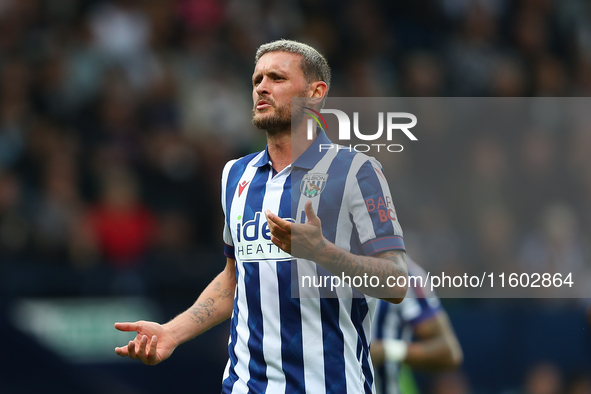 John Swift of West Bromwich Albion during the Sky Bet Championship match between West Bromwich Albion and Plymouth Argyle at The Hawthorns i...