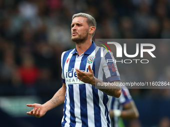 John Swift of West Bromwich Albion during the Sky Bet Championship match between West Bromwich Albion and Plymouth Argyle at The Hawthorns i...