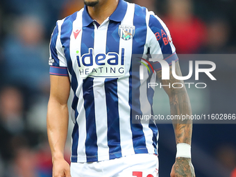 Karlan Grant of West Bromwich Albion during the Sky Bet Championship match between West Bromwich Albion and Plymouth Argyle at The Hawthorns...