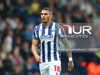 Karlan Grant of West Bromwich Albion during the Sky Bet Championship match between West Bromwich Albion and Plymouth Argyle at The Hawthorns...