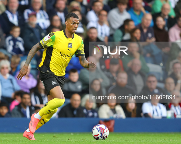 Morgan Whittaker of Plymouth Argyle is in action during the Sky Bet Championship match between West Bromwich Albion and Plymouth Argyle at T...