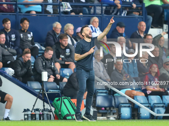 West Bromwich Albion's manager Carlos Corberan during the Sky Bet Championship match between West Bromwich Albion and Plymouth Argyle at The...