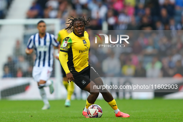 Michael Obafemi of Plymouth Argyle is in action during the Sky Bet Championship match between West Bromwich Albion and Plymouth Argyle at Th...