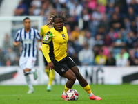 Michael Obafemi of Plymouth Argyle is in action during the Sky Bet Championship match between West Bromwich Albion and Plymouth Argyle at Th...