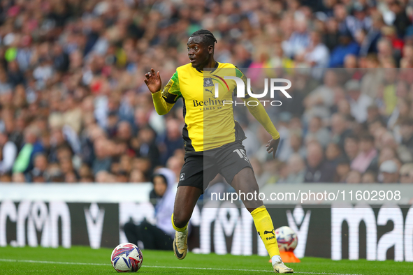 Mustapha Bundu of Plymouth Argyle during the Sky Bet Championship match between West Bromwich Albion and Plymouth Argyle at The Hawthorns in...