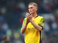 Kornel Szucs of Plymouth Argyle applauds their fans after the Sky Bet Championship match between West Bromwich Albion and Plymouth Argyle at...