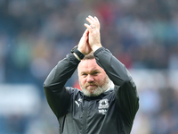 Wayne Rooney applauds the Plymouth Argyle fans after the Sky Bet Championship match between West Bromwich Albion and Plymouth Argyle at The...