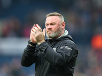 Wayne Rooney applauds the Plymouth Argyle fans after the Sky Bet Championship match between West Bromwich Albion and Plymouth Argyle at The...