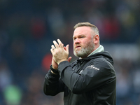 Wayne Rooney applauds the Plymouth Argyle fans after the Sky Bet Championship match between West Bromwich Albion and Plymouth Argyle at The...