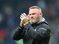 Wayne Rooney applauds the Plymouth Argyle fans after the Sky Bet Championship match between West Bromwich Albion and Plymouth Argyle at The...