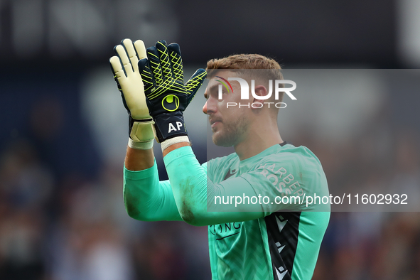 Alex Palmer of West Bromwich Albion applauds the fans after the Sky Bet Championship match between West Bromwich Albion and Plymouth Argyle...