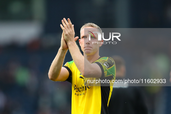 Adam Forshaw applauds the Plymouth Argyle fans after the Sky Bet Championship match between West Bromwich Albion and Plymouth Argyle at The...