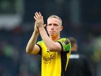 Adam Forshaw applauds the Plymouth Argyle fans after the Sky Bet Championship match between West Bromwich Albion and Plymouth Argyle at The...