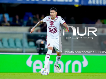 Guillermo Maripan of Torino FC during the Serie A Enilive match between Hellas Verona and Torino FC at Stadio Marcantonio Bentegodi on Septe...