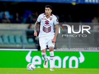 Guillermo Maripan of Torino FC during the Serie A Enilive match between Hellas Verona and Torino FC at Stadio Marcantonio Bentegodi on Septe...