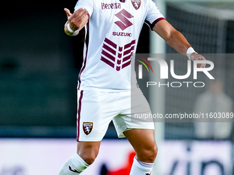 Guillermo Maripan of Torino FC during the Serie A Enilive match between Hellas Verona and Torino FC at Stadio Marcantonio Bentegodi on Septe...