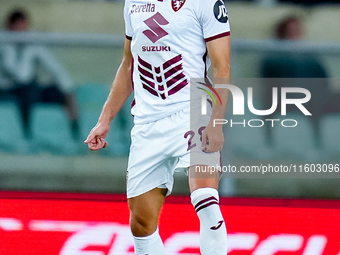 Samuele Ricci of Torino FC during the Serie A Enilive match between Hellas Verona and Torino FC at Stadio Marcantonio Bentegodi on September...