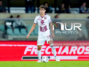 Samuele Ricci of Torino FC during the Serie A Enilive match between Hellas Verona and Torino FC at Stadio Marcantonio Bentegodi on September...