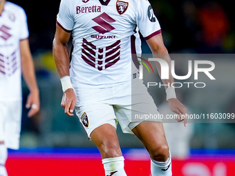 Adam Masina of Torino FC during the Serie A Enilive match between Hellas Verona and Torino FC at Stadio Marcantonio Bentegodi on September 2...