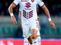 Adam Masina of Torino FC during the Serie A Enilive match between Hellas Verona and Torino FC at Stadio Marcantonio Bentegodi on September 2...