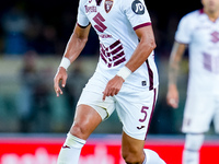 Adam Masina of Torino FC during the Serie A Enilive match between Hellas Verona and Torino FC at Stadio Marcantonio Bentegodi on September 2...