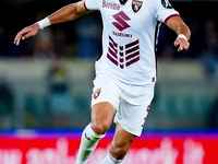 Adam Masina of Torino FC during the Serie A Enilive match between Hellas Verona and Torino FC at Stadio Marcantonio Bentegodi on September 2...