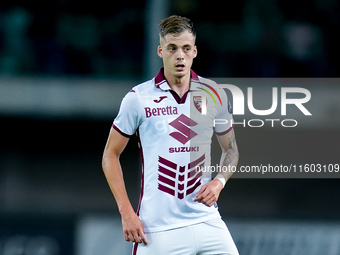 Ivan Ilic of Torino FC during the Serie A Enilive match between Hellas Verona and Torino FC at Stadio Marcantonio Bentegodi on September 20,...