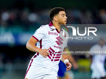 Che' Adams of Torino FC during the Serie A Enilive match between Hellas Verona and Torino FC at Stadio Marcantonio Bentegodi on September 20...