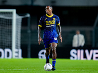 Jackson Tchatchoua of Hellas Verona during the Serie A Enilive match between Hellas Verona and Torino FC at Stadio Marcantonio Bentegodi on...