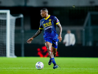 Jackson Tchatchoua of Hellas Verona during the Serie A Enilive match between Hellas Verona and Torino FC at Stadio Marcantonio Bentegodi on...