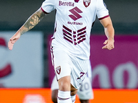 Karol Linetty of Torino FC during the Serie A Enilive match between Hellas Verona and Torino FC at Stadio Marcantonio Bentegodi on September...