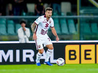 Karol Linetty of Torino FC during the Serie A Enilive match between Hellas Verona and Torino FC at Stadio Marcantonio Bentegodi on September...