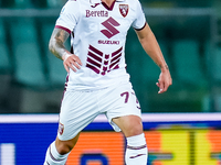 Karol Linetty of Torino FC during the Serie A Enilive match between Hellas Verona and Torino FC at Stadio Marcantonio Bentegodi on September...