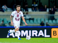 Karol Linetty of Torino FC during the Serie A Enilive match between Hellas Verona and Torino FC at Stadio Marcantonio Bentegodi on September...