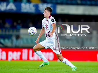 Gvidas Gineitis of Torino FC during the Serie A Enilive match between Hellas Verona and Torino FC at Stadio Marcantonio Bentegodi on Septemb...