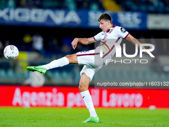 Gvidas Gineitis of Torino FC during the Serie A Enilive match between Hellas Verona and Torino FC at Stadio Marcantonio Bentegodi on Septemb...