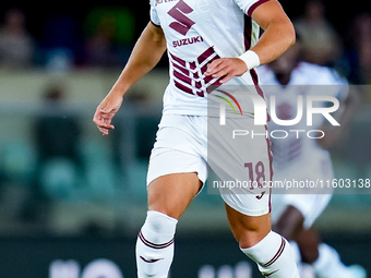 Che' Adams of Torino FC during the Serie A Enilive match between Hellas Verona and Torino FC at Stadio Marcantonio Bentegodi on September 20...