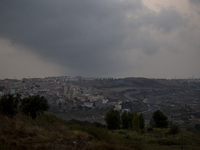 A general view of cloudy weather due to smoke from wildfires in Lisbon, Portugal, on September 22, 2024. The fires that begin on September 1...