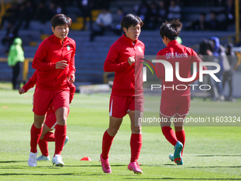 Players of Korea DPR during the FIFA U-20 Women's World Cup final match between Korea DPR and Japan at Estadio El Campin in Bogota, Colombia...