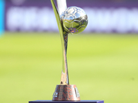 Detail of the Winner's trophy prior to the FIFA U-20 Women's World Cup Colombia 2024 Final match between Korea DPR and Japan at Estadio El C...