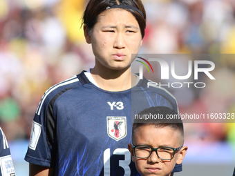 Maya Hijikata of Japan during the FIFA U-20 Women's World Cup Colombia 2024 Final match between Korea DPR and Japan at Estadio El Campin in...