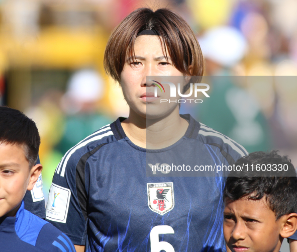 Rio Sasaki of Japan during the FIFA U-20 Women's World Cup Colombia 2024 Final match between Korea DPR and Japan at Estadio El Campin in Bog...