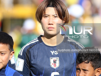 Rio Sasaki of Japan during the FIFA U-20 Women's World Cup Colombia 2024 Final match between Korea DPR and Japan at Estadio El Campin in Bog...