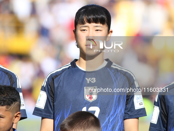 Uno Shiragaki of Japan during the FIFA U-20 Women's World Cup Colombia 2024 Final match between Korea DPR and Japan at Estadio El Campin in...