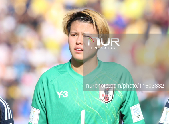 Akane Okuma Uno Shiragaki of Japan during the FIFA U-20 Women's World Cup Colombia 2024 Final match between Korea DPR and Japan at Estadio E...