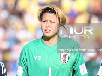 Akane Okuma Uno Shiragaki of Japan during the FIFA U-20 Women's World Cup Colombia 2024 Final match between Korea DPR and Japan at Estadio E...