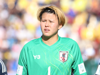 Akane Okuma Uno Shiragaki of Japan during the FIFA U-20 Women's World Cup Colombia 2024 Final match between Korea DPR and Japan at Estadio E...