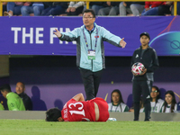 Song-Ho Ri, coach of Korea DPR, during the FIFA U-20 Women's World Cup final match between Korea DPR and Japan at El Campin Stadium in Bogot...