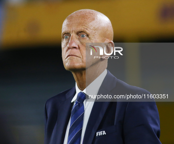 Pierluigi Collina attends the FIFA U-20 Women's World Cup 2024 final match between the United States and the Netherlands at the Nemesio Cama...